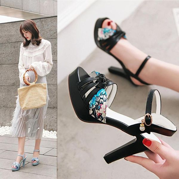 summer platform sandals women ladies shoes thick heels high pu fashion plus size 33-43 dress, Black
summer platform sandals women ladies shoes thick heels high pu fashion plus size 33-43 dress, Black