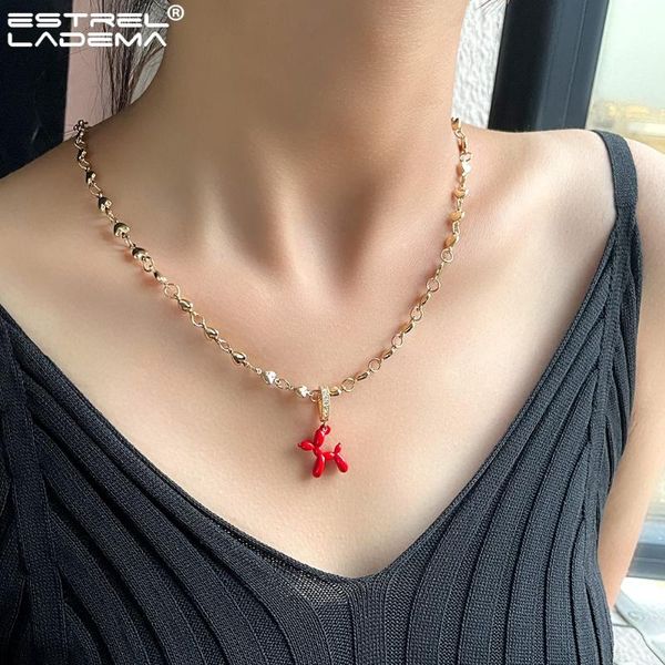 chains y2k colorful enamel alloy poodle balloon dog charm necklace for women korean cute zircon gummy bear necklaces party jewelry gift, Silver
chains y2k colorful enamel alloy poodle balloon dog charm necklace for women korean cute zircon gummy bear necklaces party jewelry gift, Silver