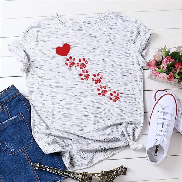 summer plus size women clothes kawaii heart dog print tshirt o neck short sleeve tees 100%cotton oversized woman tshirts women's t-shi, White
summer plus size women clothes kawaii heart dog print tshirt o neck short sleeve tees 100%cotton oversized woman tshirts women's t-shi, White