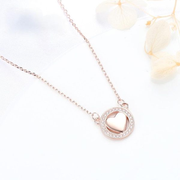 chains love peach necklace, female 925 silver clavicle.
chains love peach necklace, female 925 silver clavicle.