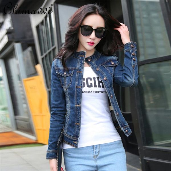 women's jackets stand denim jacket women 2021 spring/autumn long-sleeved slim short jeans single breasted temperament coat all-matching, Black;brown
women's jackets stand denim jacket women 2021 spring/autumn long-sleeved slim short jeans single breasted temperament coat all-matching, Black;brown