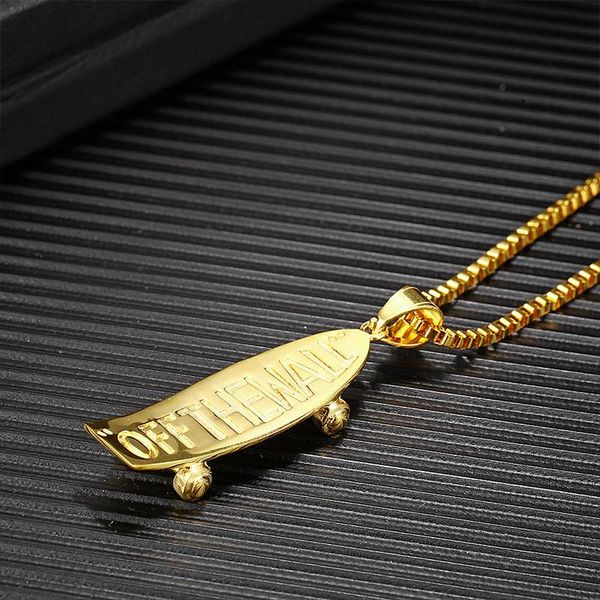 pendant necklaces mens skateboard gold hip hop stainless steel chain necklace fashion sports street jewelry on the neck, Silver
pendant necklaces mens skateboard gold hip hop stainless steel chain necklace fashion sports street jewelry on the neck, Silver