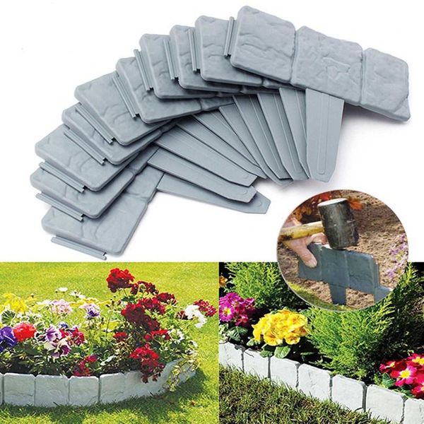 fencing, trellis & gates 20pcs grey garden fence edging cobbled stone effect plastic lawn plant border decorations flower bed
fencing, trellis & gates 20pcs grey garden fence edging cobbled stone effect plastic lawn plant border decorations flower bed