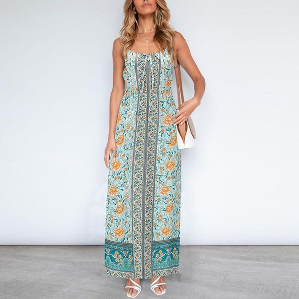 casual dresses bohemian floral print maxi women causal camisole summer beach dress sleeveless long asymmetric sundress, Black;gray
casual dresses bohemian floral print maxi women causal camisole summer beach dress sleeveless long asymmetric sundress, Black;gray