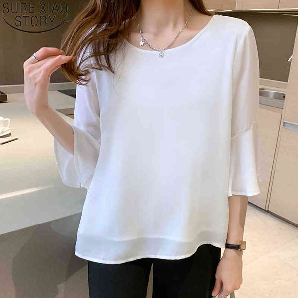 casual short sleeve plus size s-4xl summer women chiffon blouse pullover back button ladies clothes blouses 13925 210417, White
casual short sleeve plus size s-4xl summer women chiffon blouse pullover back button ladies clothes blouses 13925 210417, White