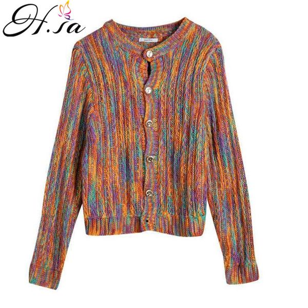 h.sa sweter mujer invierno rainbow and cardigans chic jumpers button up winter sweater women korean 210417, White;black
h.sa sweter mujer invierno rainbow and cardigans chic jumpers button up winter sweater women korean 210417, White;black