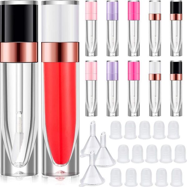 storage bottles & jars 20 pcs lip gloss tube empty plastic lipstick sample refillable bottle container and 3 funnel for women girls cos
storage bottles & jars 20 pcs lip gloss tube empty plastic lipstick sample refillable bottle container and 3 funnel for women girls cos
