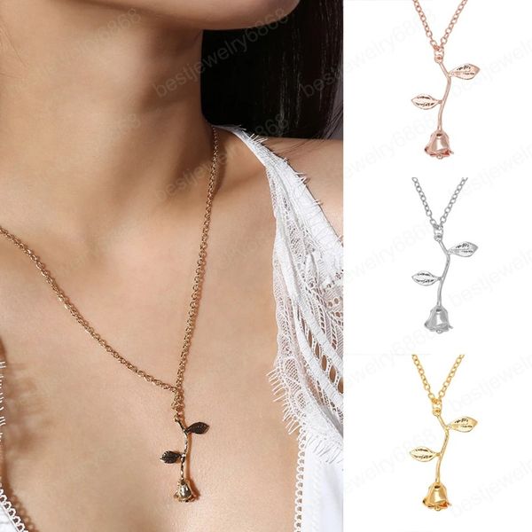 rose flower pendant necklace for women ladies 3 colors vintage boho botanical necklaces chokers fashion party gifts, Silver
rose flower pendant necklace for women ladies 3 colors vintage boho botanical necklaces chokers fashion party gifts, Silver