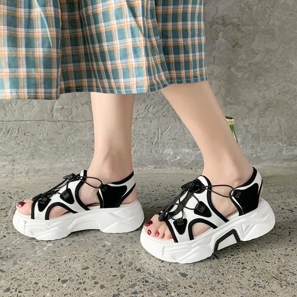 summer women platform sandals chunky shoes woman fashion cross-tied designers brand ladies sport casual sandal comfortable, Black
summer women platform sandals chunky shoes woman fashion cross-tied designers brand ladies sport casual sandal comfortable, Black