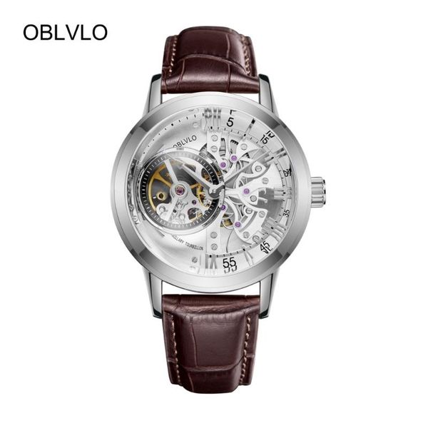 wristwatches 2021 oblvlo brand fashion watches skeleton automatic steel genuine leather strap mens wrist vm 1, Slivery;brown
wristwatches 2021 oblvlo brand fashion watches skeleton automatic steel genuine leather strap mens wrist vm 1, Slivery;brown