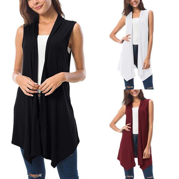 women's swimwear jaycosin sleeveless drapedopen front loose cardigan with tassel thin jumper vest asymmetric hem blouse, White;black
women's swimwear jaycosin sleeveless drapedopen front loose cardigan with tassel thin jumper vest asymmetric hem blouse, White;black