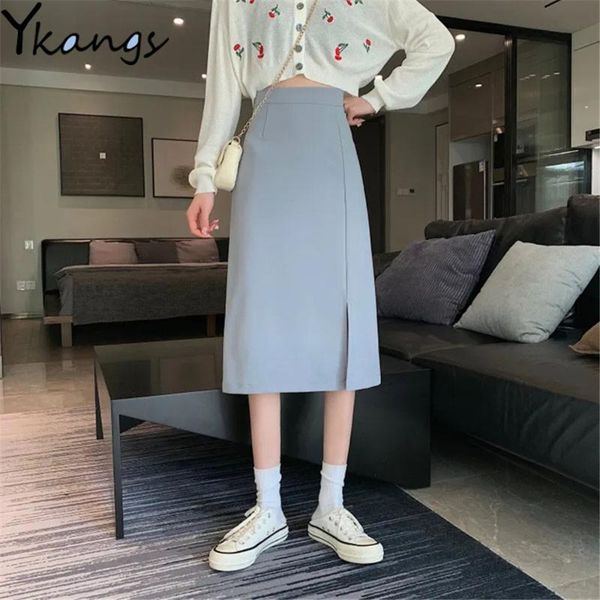 skirts simple slim high waist side-slit empire wild solid mid-calf women aline korean style casual black elegant office ladies
skirts simple slim high waist side-slit empire wild solid mid-calf women aline korean style casual black elegant office ladies