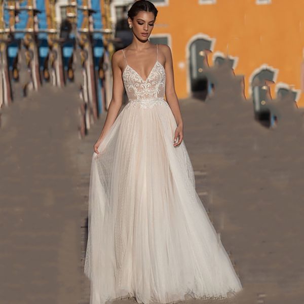 eightree beach wedding dress boho vestido de noiva bohemian lace bridal dress backless spaghetti straps v neck wedding gowns, Black;gray
eightree beach wedding dress boho vestido de noiva bohemian lace bridal dress backless spaghetti straps v neck wedding gowns, Black;gray