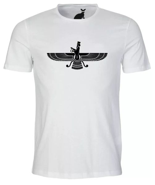 faravahar symbol mens t shirt iran iranian arab zoroastrianism persia persian, White;black
faravahar symbol mens t shirt iran iranian arab zoroastrianism persia persian, White;black