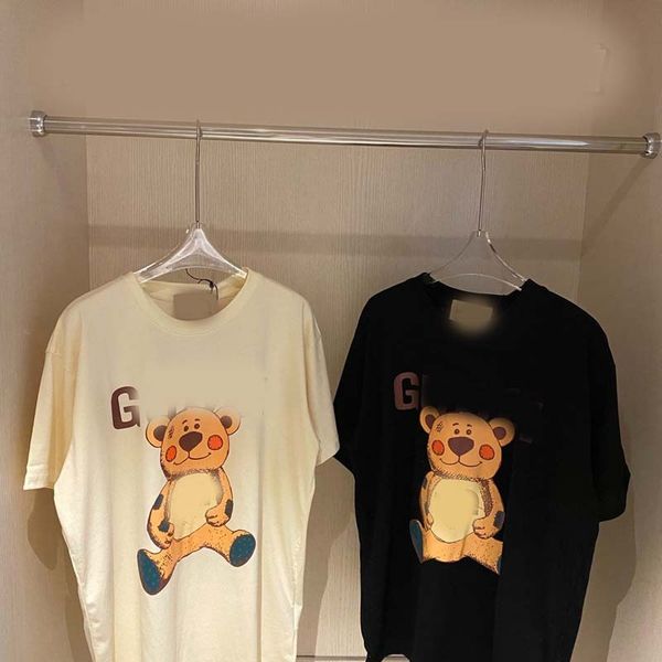 21 summer new tide brand north round neck bear short sleeve t-shirt loose fashion breathable men and women alike, White
21 summer new tide brand north round neck bear short sleeve t-shirt loose fashion breathable men and women alike, White