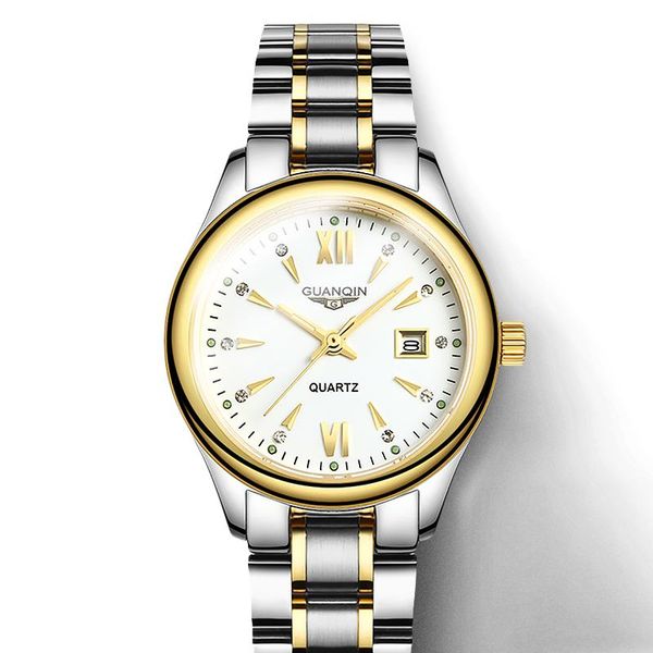 guanqin gq80019 watch ultra thin and simple waterproof trend refined steel band luminous business wristwatch wristwatches, Slivery;brown
guanqin gq80019 watch ultra thin and simple waterproof trend refined steel band luminous business wristwatch wristwatches, Slivery;brown