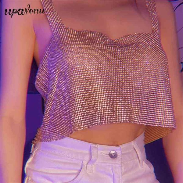 fashion gold diamond mesh crop women's camisole sleeveless halter tank nightclub party 210524, White
fashion gold diamond mesh crop women's camisole sleeveless halter tank nightclub party 210524, White