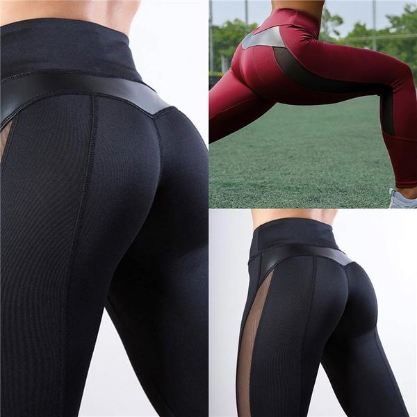 training tights women yoga leggings sport fitness gym clothing black pants outfits, White;red
training tights women yoga leggings sport fitness gym clothing black pants outfits, White;red