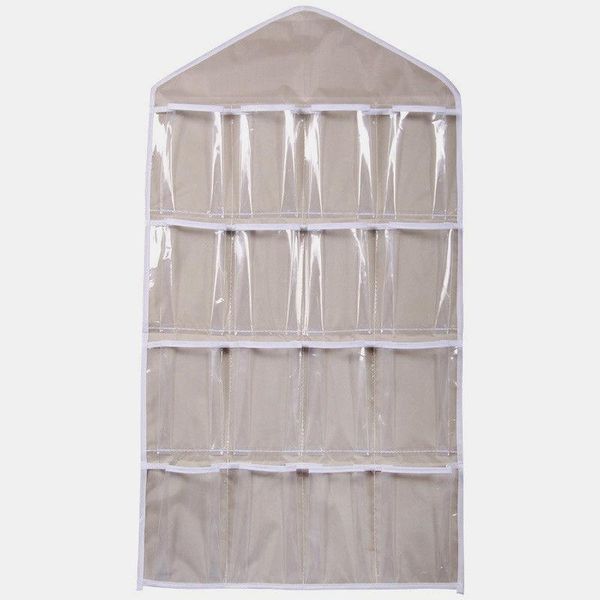 storage boxes & bins 1 piece 16 pockets clear home hanging tool bag socks bra underwear rack hanger organizers
storage boxes & bins 1 piece 16 pockets clear home hanging tool bag socks bra underwear rack hanger organizers