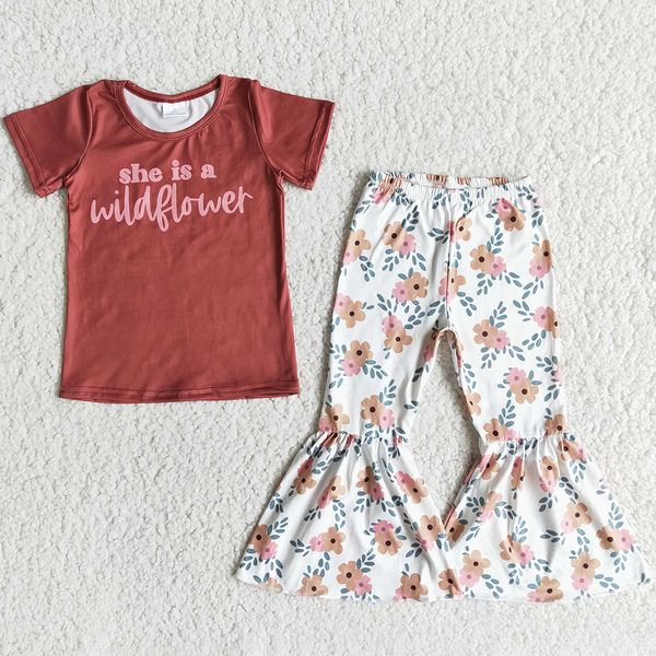 rts wholesale baby girl clothes sets kids outfits flower spring fashion kid designer clothes girls bell bottom pants set short sleeve summer, White
rts wholesale baby girl clothes sets kids outfits flower spring fashion kid designer clothes girls bell bottom pants set short sleeve summer, White