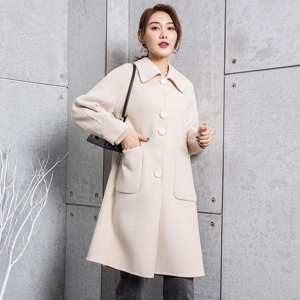 women's wool & blends winter 100% coat women korean style long autumn female coats and jackets womens clothing casaco feminino wpy1383, Black
women's wool & blends winter 100% coat women korean style long autumn female coats and jackets womens clothing casaco feminino wpy1383, Black