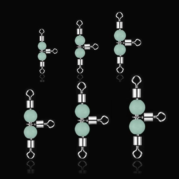 10pcs/lot 3 way luminous swivels connector ball bearing swivel snap solid rings rolling steel sea fishing hook hooks
10pcs/lot 3 way luminous swivels connector ball bearing swivel snap solid rings rolling steel sea fishing hook hooks