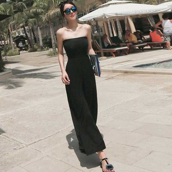 jumpsuits&rompers korean chic fashion slim temperament plus size black jumpsuits strapless off the shoulder summer 210610, Black;white
jumpsuits&rompers korean chic fashion slim temperament plus size black jumpsuits strapless off the shoulder summer 210610, Black;white