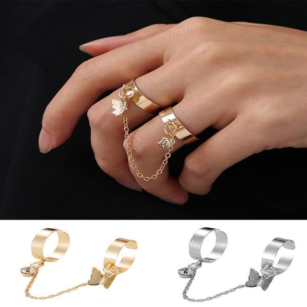 wedding rings personality chain butterfly opening combination ring european and american retro simple punk fan jewelry, Slivery;golden
wedding rings personality chain butterfly opening combination ring european and american retro simple punk fan jewelry, Slivery;golden