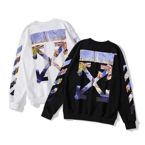 hoodiesmeichao br off monet oil painting ow arrow graffiti sweater autumn winter men and women lovers loose round neck bottoming, Black
hoodiesmeichao br off monet oil painting ow arrow graffiti sweater autumn winter men and women lovers loose round neck bottoming, Black