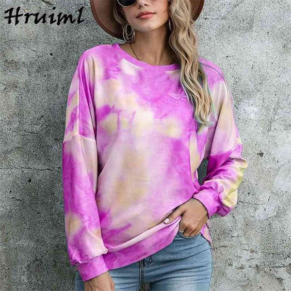 shirts for women fashion tie dye print long sleeve o neck lady t shirt autumn casual loose streetwear plus size womens clothing 210513, White
shirts for women fashion tie dye print long sleeve o neck lady t shirt autumn casual loose streetwear plus size womens clothing 210513, White