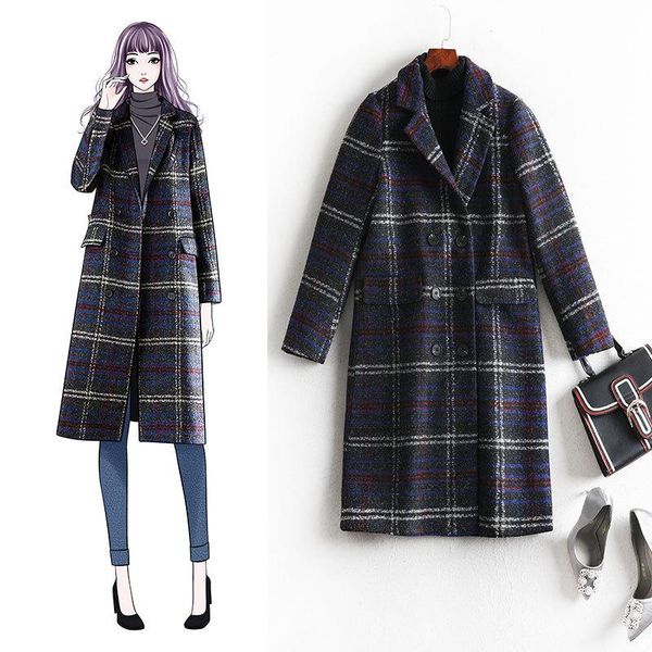 women's wool & blends 2021 fashionable woolen coat large cashmere woollen dress 8507, Black
women's wool & blends 2021 fashionable woolen coat large cashmere woollen dress 8507, Black