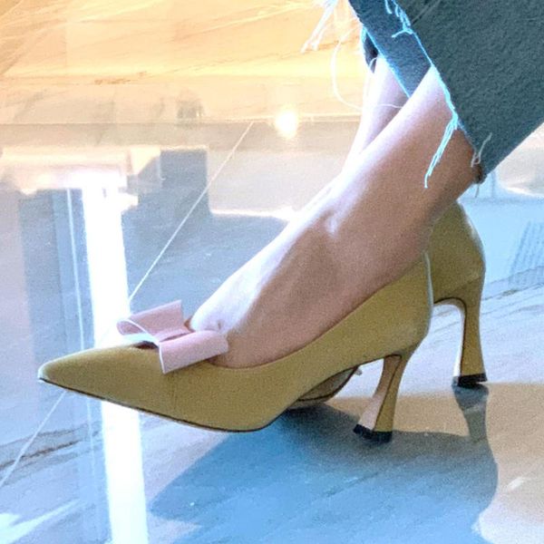 dress shoes lapolaka brand design genuine leather women patchwork pointed toe elegant high heels party wedding pumps, Black
dress shoes lapolaka brand design genuine leather women patchwork pointed toe elegant high heels party wedding pumps, Black