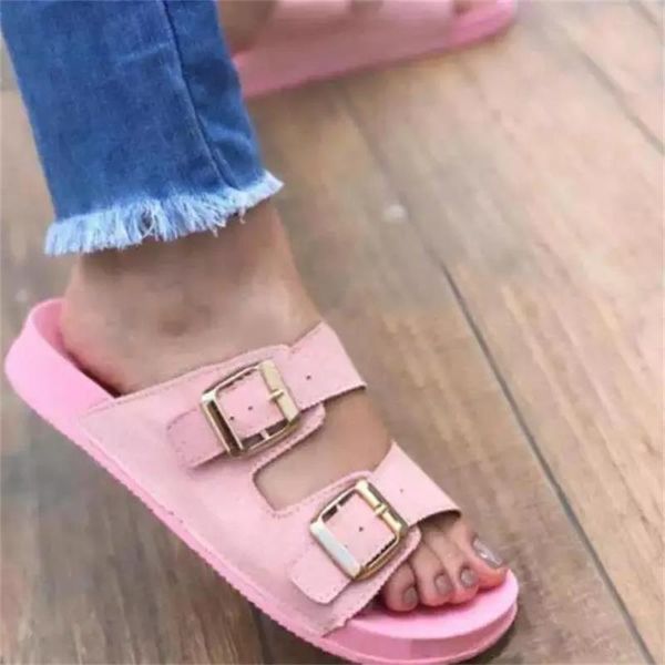 summer women's casual, comfortable and fashionable pu double buckle decoration flat sandals slippers 5ke066, Black
summer women's casual, comfortable and fashionable pu double buckle decoration flat sandals slippers 5ke066, Black