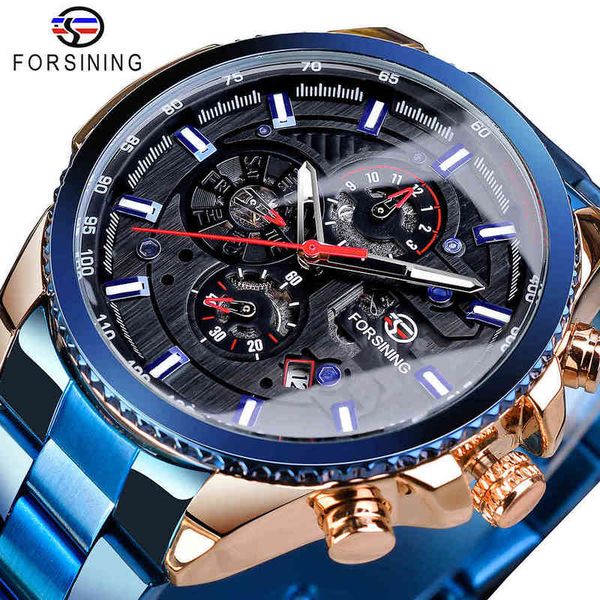 mechanical blue researching watches men automatic multifunctional date military sports rustless steel band male clock relogio, Slivery;brown
mechanical blue researching watches men automatic multifunctional date military sports rustless steel band male clock relogio, Slivery;brown