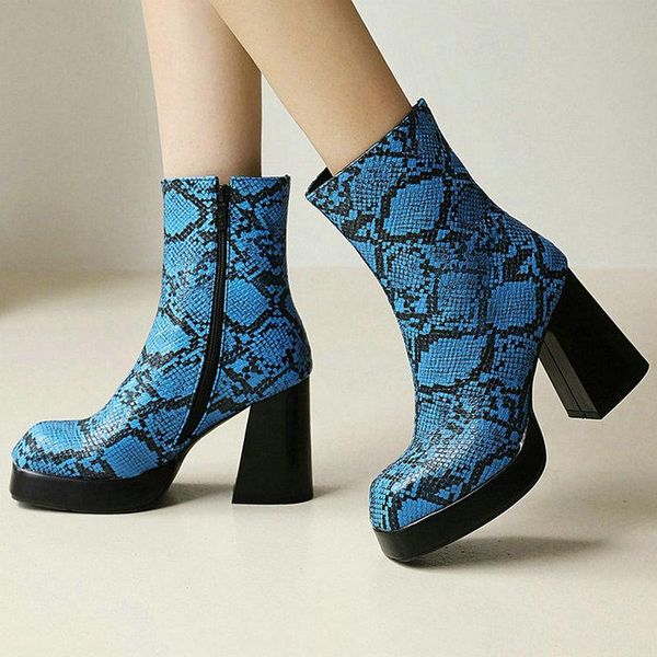 boots black white blue women ankle platform square high heel ladies short snake print pu leather side zipper women's
boots black white blue women ankle platform square high heel ladies short snake print pu leather side zipper women's