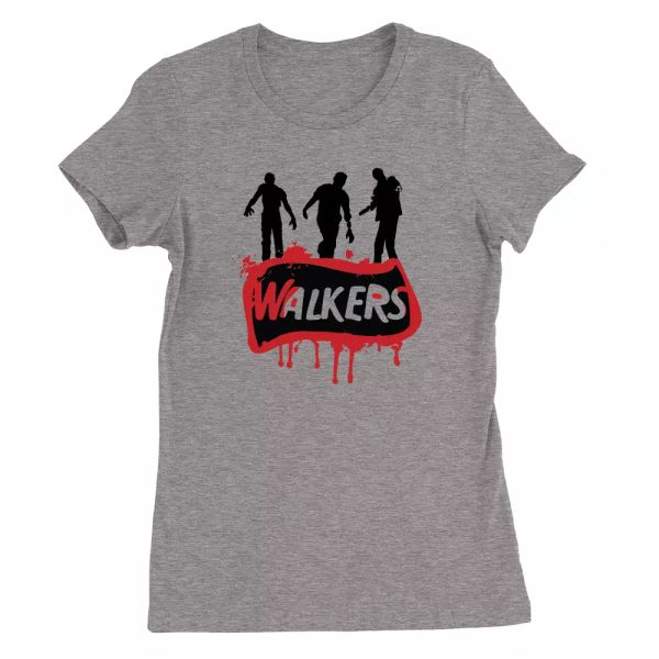 walkers womens t-shirt walking dead funny parody zombies present gift top, White;black
walkers womens t-shirt walking dead funny parody zombies present gift top, White;black