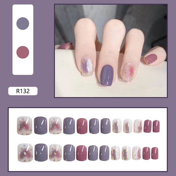 false nails 24 pcs/set full cover nail sweet elegant blooming flowers heart korean short leopard tip decorations, Red;gold
false nails 24 pcs/set full cover nail sweet elegant blooming flowers heart korean short leopard tip decorations, Red;gold