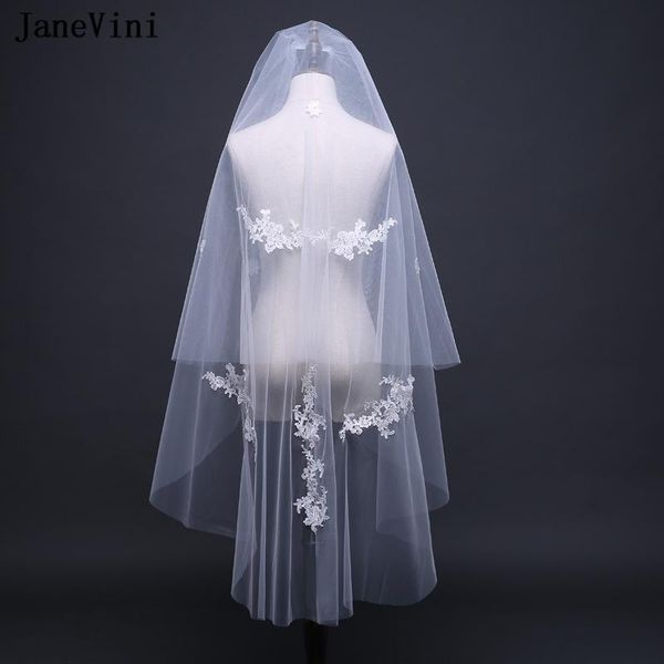 bridal veils janevini ivory two layer appliques wedding fingertip length veil cut edge tulle with comb accessories, Black
bridal veils janevini ivory two layer appliques wedding fingertip length veil cut edge tulle with comb accessories, Black
