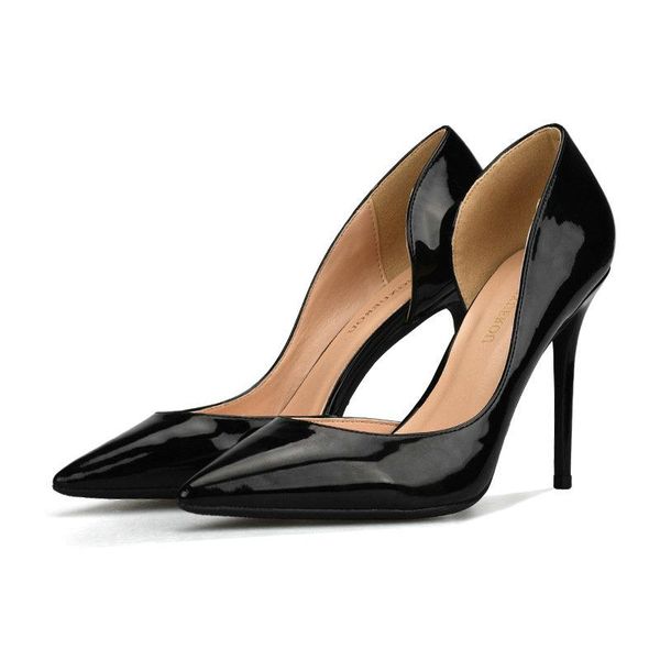 woman shallow wedding high heels womens pumps 6/8/10cm thin women heel shoe patent leather ladies pump shoes dress, Black
woman shallow wedding high heels womens pumps 6/8/10cm thin women heel shoe patent leather ladies pump shoes dress, Black