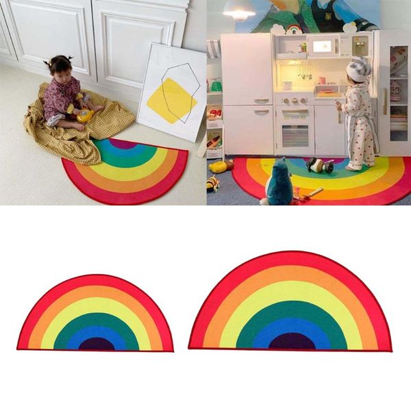 carpets semicircle rainbow area rug floor mat decorative bedroom bathroom decoration children room decor indoor house entrance
carpets semicircle rainbow area rug floor mat decorative bedroom bathroom decoration children room decor indoor house entrance
