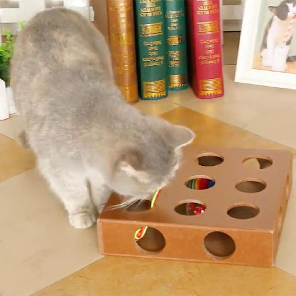 cat toys interactive puzzle box wooden peek play toy hide seek mice feeder adorable selling pet supplies
cat toys interactive puzzle box wooden peek play toy hide seek mice feeder adorable selling pet supplies