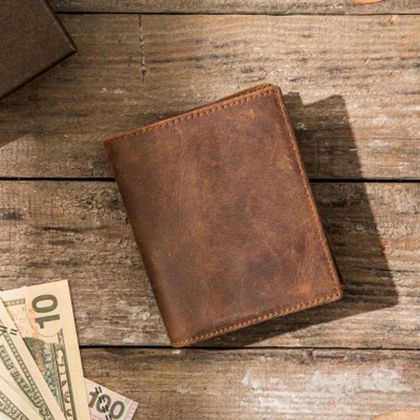 wallets handmade crazy horse leather head layer cowhide retro style vertical men's wallet simple distressed ladies, Red;black
wallets handmade crazy horse leather head layer cowhide retro style vertical men's wallet simple distressed ladies, Red;black