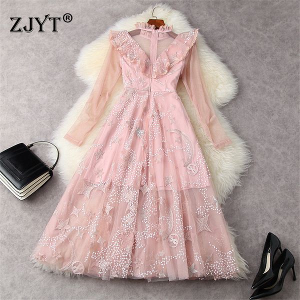 two piece dress fashion runway complete sleeve plied embroidered mesh dress sweet princess spring robe elegant woman party qr34, White
two piece dress fashion runway complete sleeve plied embroidered mesh dress sweet princess spring robe elegant woman party qr34, White