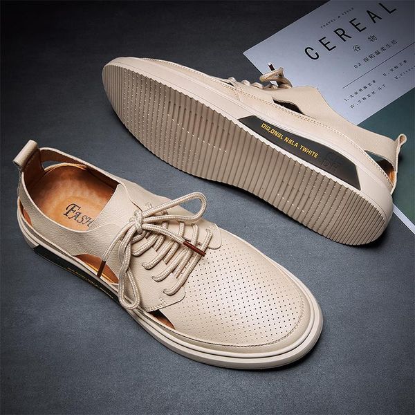sandals summer leather men casual sandal shoes comfortable non-slip flat footwear fashion loafers zapatos hombre drop, Black
sandals summer leather men casual sandal shoes comfortable non-slip flat footwear fashion loafers zapatos hombre drop, Black