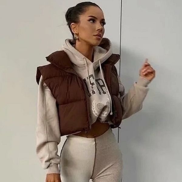 solid cropped cotton vest coat spring autumn stand collar waistcoat casual fashion high street outwear 210521, Black;white
solid cropped cotton vest coat spring autumn stand collar waistcoat casual fashion high street outwear 210521, Black;white