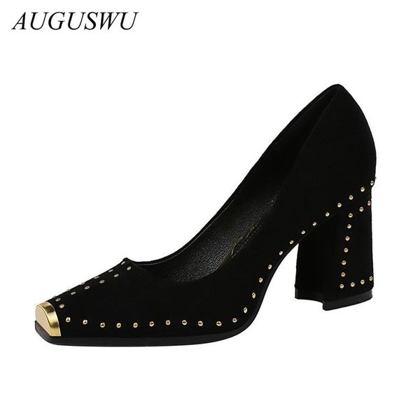 womens shoes luxury women casual rivet elegant party ol high heels vintage women's dress, Black
womens shoes luxury women casual rivet elegant party ol high heels vintage women's dress, Black