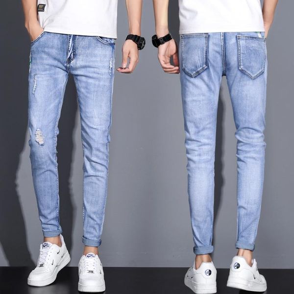 men's jeans summer loose straight long pants 2021 casual all-match elastic slim fit, Blue
men's jeans summer loose straight long pants 2021 casual all-match elastic slim fit, Blue