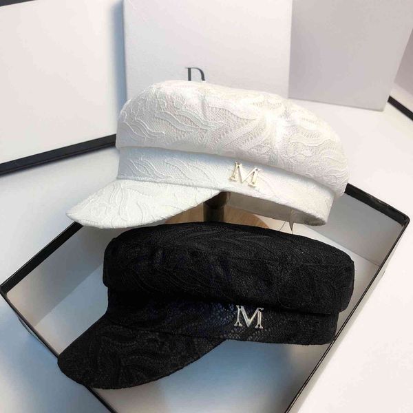 designer simple lace navy cap autumn thin breathable cap fashion versatile casual beret, Blue;gray
designer simple lace navy cap autumn thin breathable cap fashion versatile casual beret, Blue;gray