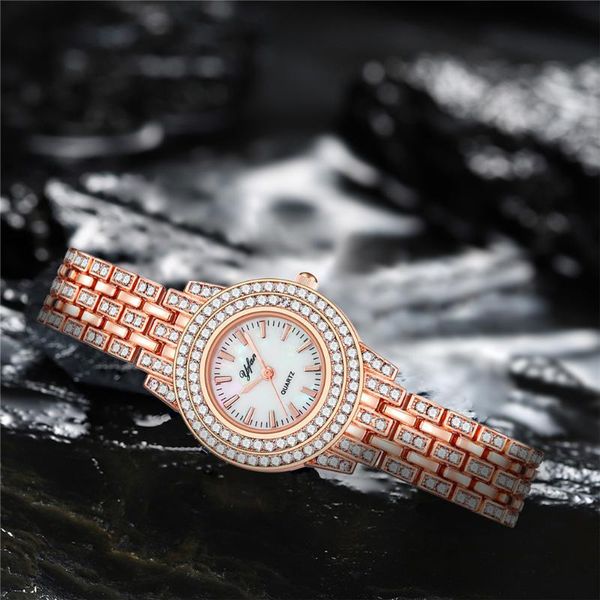 wristwatches women rose gold full diamond bracelet watches luxury quartz rhinestone wrist relogio feminino, Slivery;brown
wristwatches women rose gold full diamond bracelet watches luxury quartz rhinestone wrist relogio feminino, Slivery;brown
