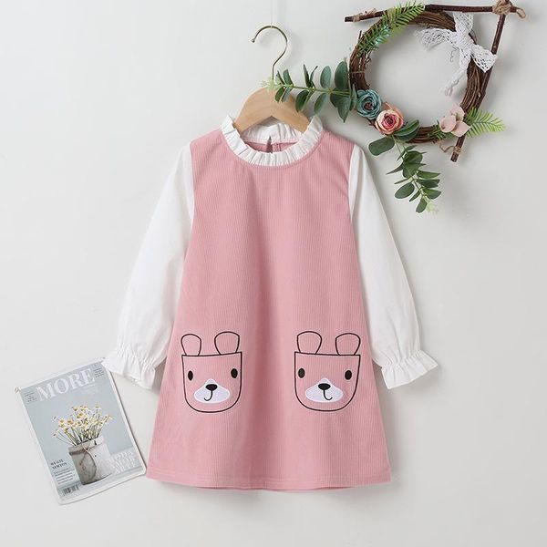 girl's dresses winter 2021 girls dress cute long sleeve print bear patchwork pink streetwear vestidos 18m-6t, Red;yellow
girl's dresses winter 2021 girls dress cute long sleeve print bear patchwork pink streetwear vestidos 18m-6t, Red;yellow